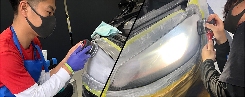 黄ばみ・くすみ・クラックの除去